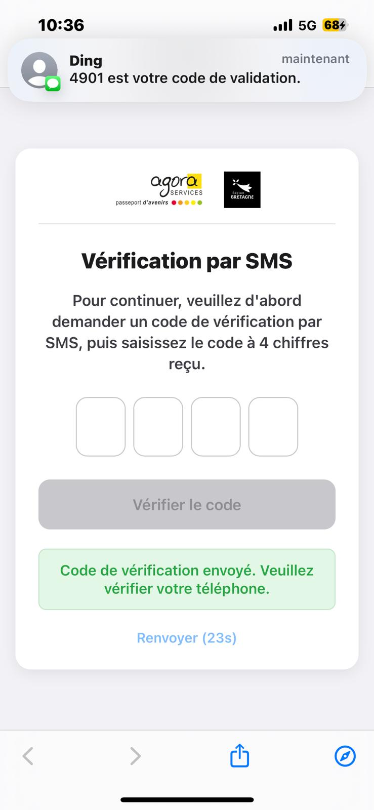 OTP Verification Mockup